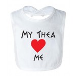 My Thea + Theo Love Me  - Greek Feeding Bib 